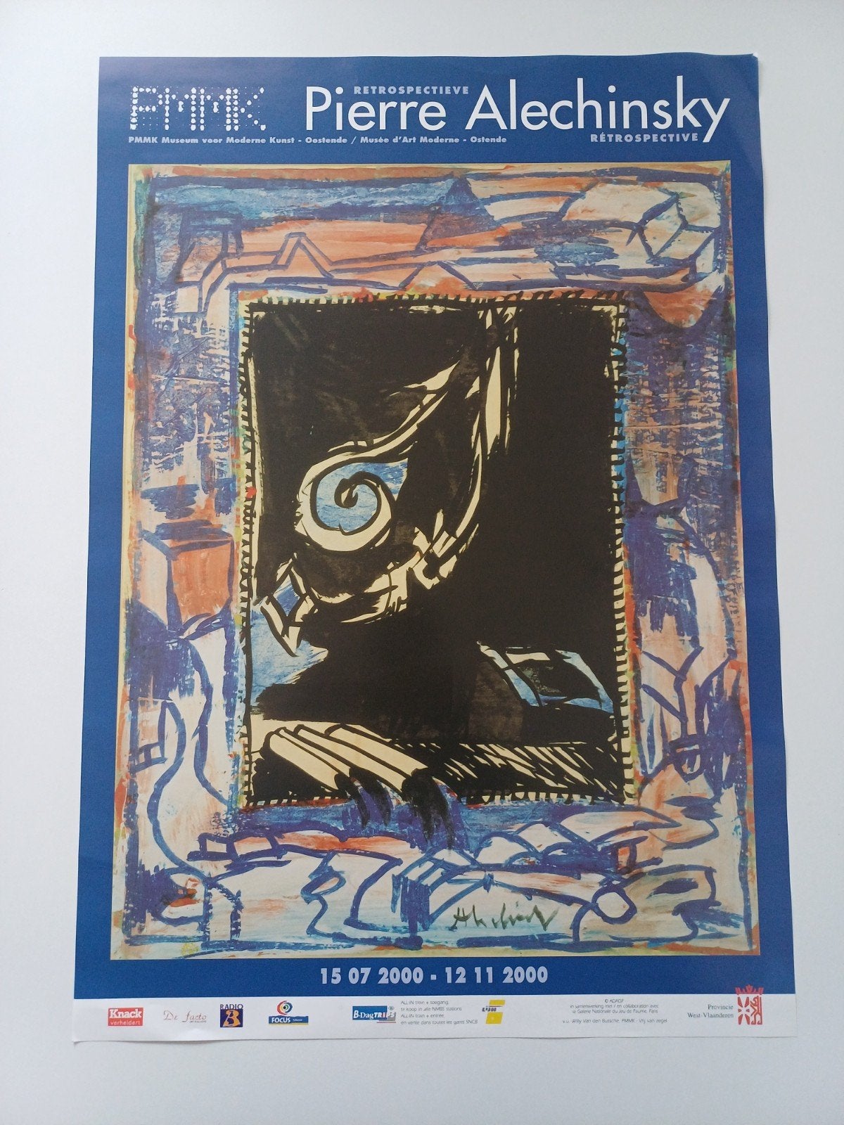 Affiche Pierre Alechinsky retrospective, Verzenden