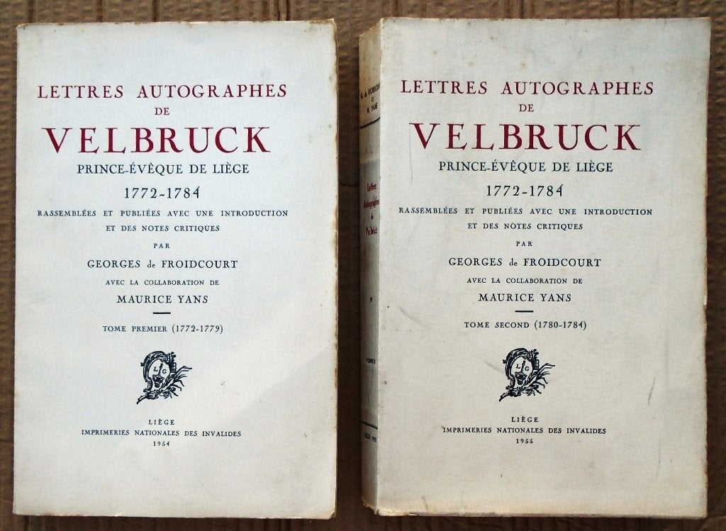 Lettres Autographes de Velbrück, Prince-Évêque de Liège, Gelezen, Ophalen of Verzenden, Politiek, Georges de Froidcourt (1885-1972)