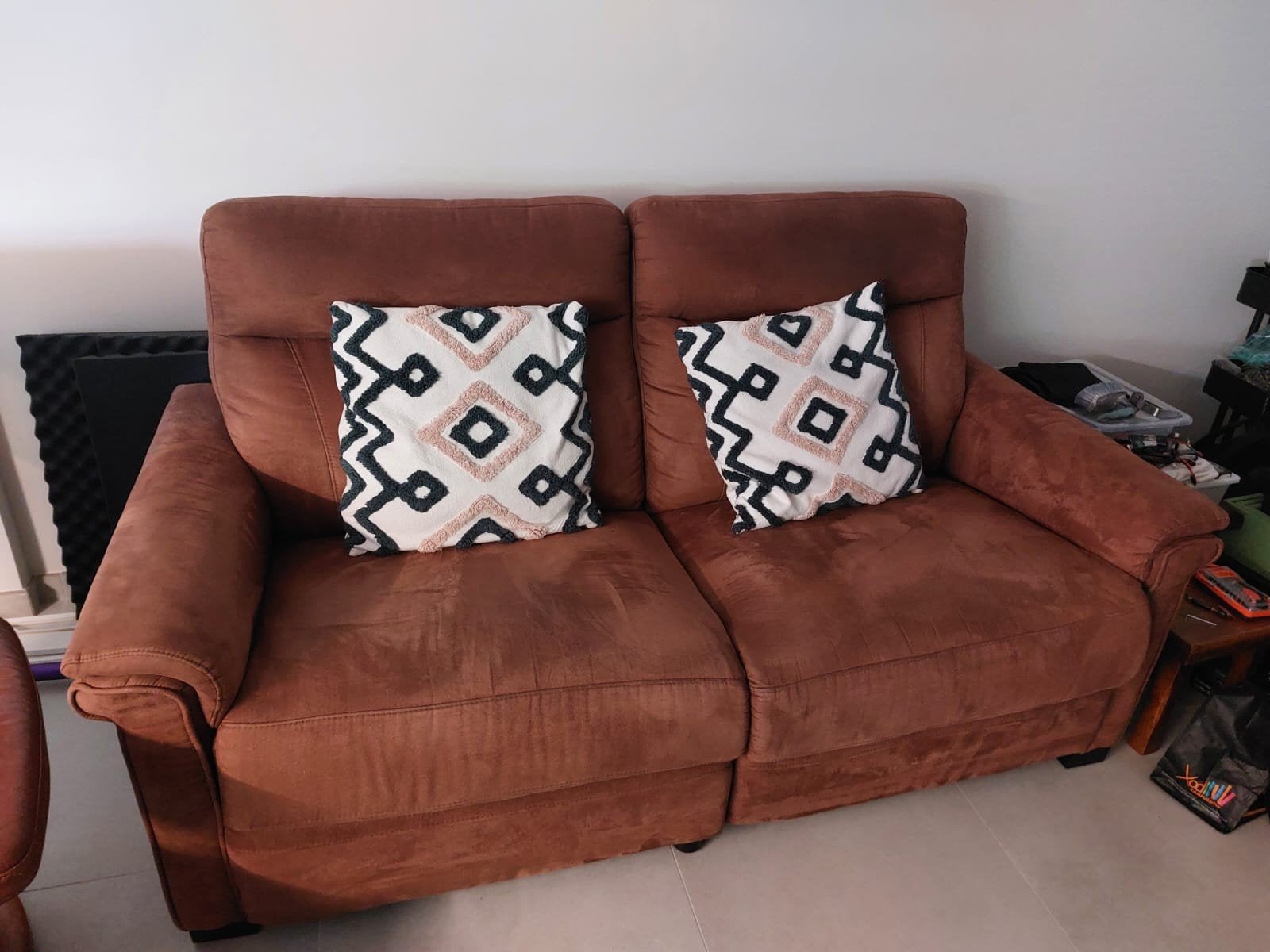 Zetel 2 personen, Huis en Inrichting, Zetels | Zetels, Ophalen, Gebruikt, 150 tot 200 cm, Tweepersoons