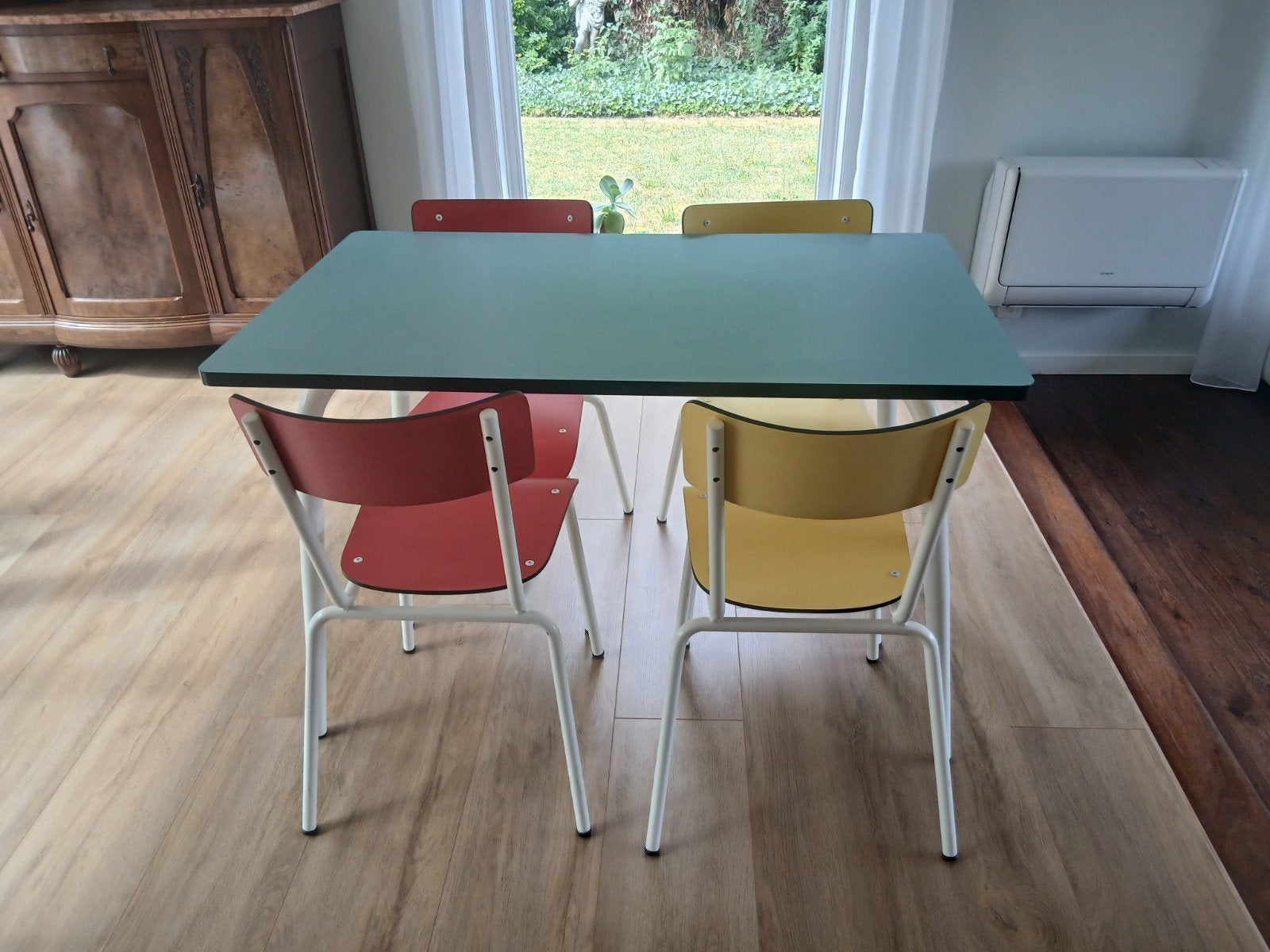 Tafel met stoelen eettafel les gambettes, Huis en Inrichting, Ophalen