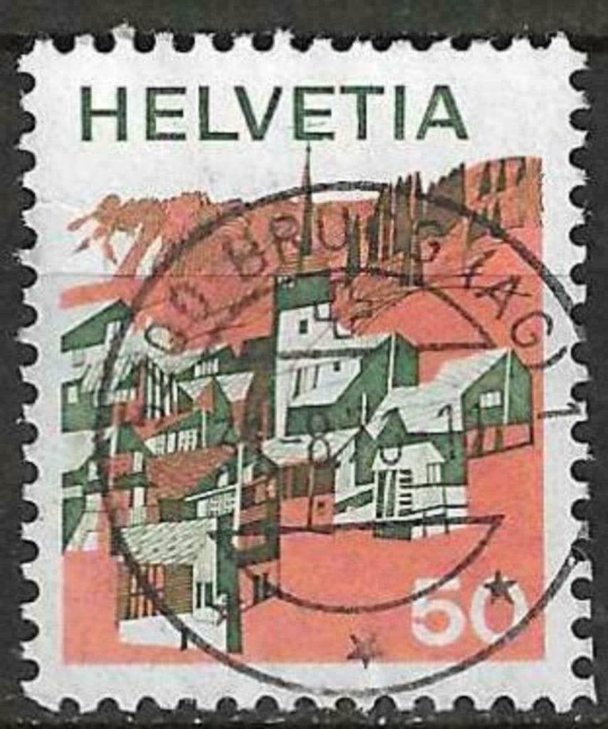 Zwitserland 1973 - Yvert 939 - Landschappen (ST), Verzenden, Gestempeld