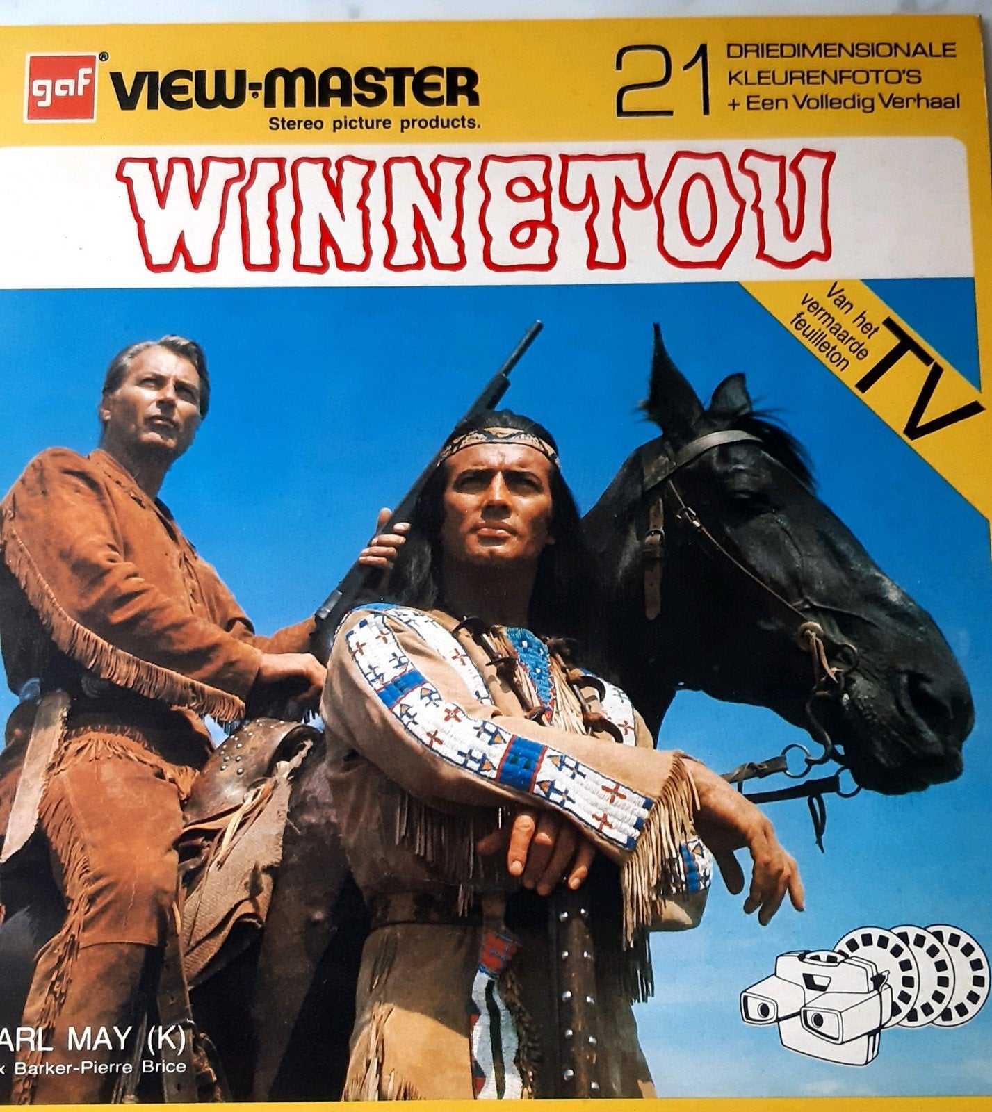 set 3 view master schijfjes, WINNETOU, Ophalen of Verzenden, Gebruikt