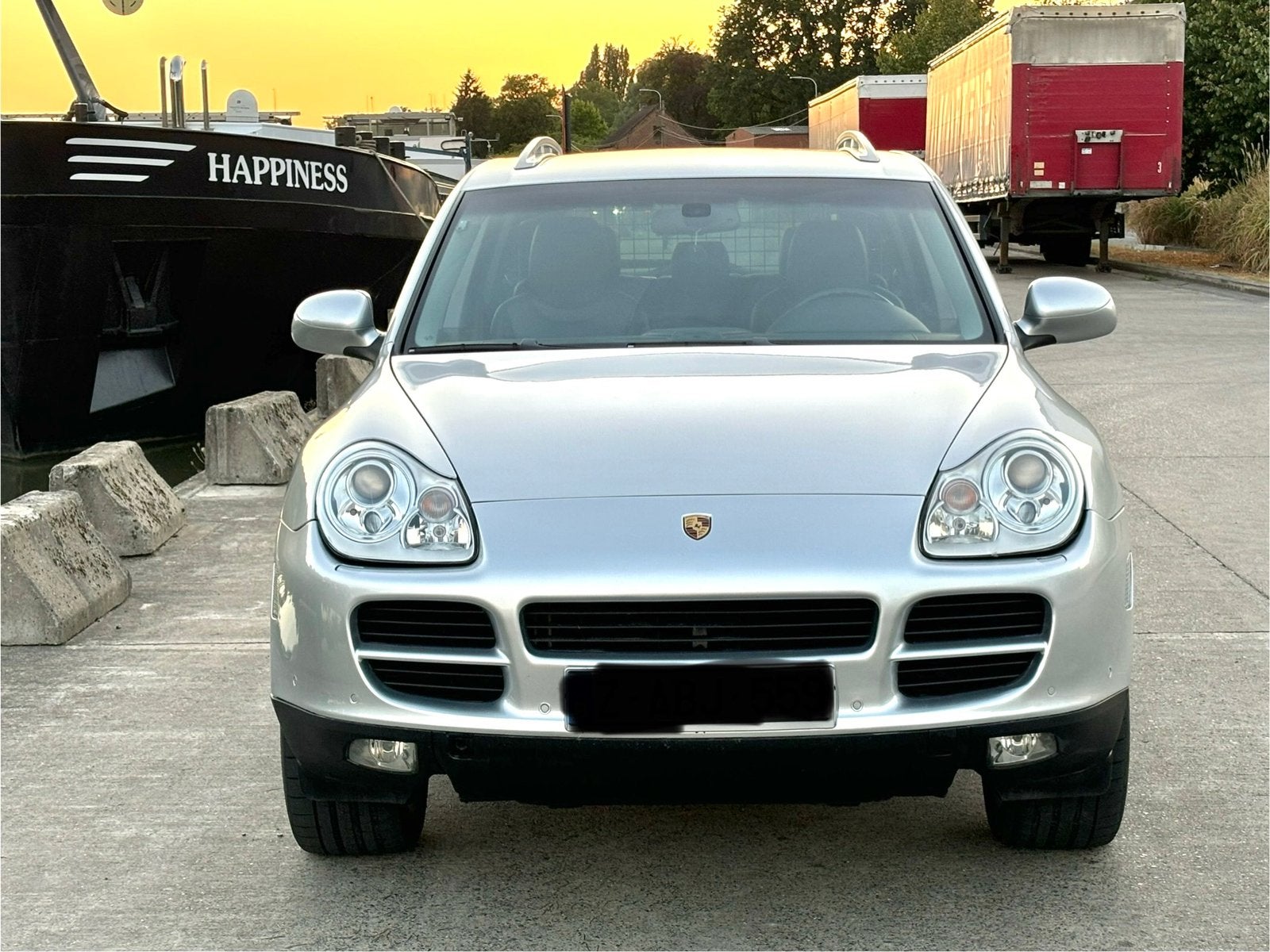PORSCHE CAYENNE 3.2 LICHTE VRACHT 4 ZIT 1ST EIGENAAR, Cuir, Achat, Entretenue par le concessionnaire, Noir