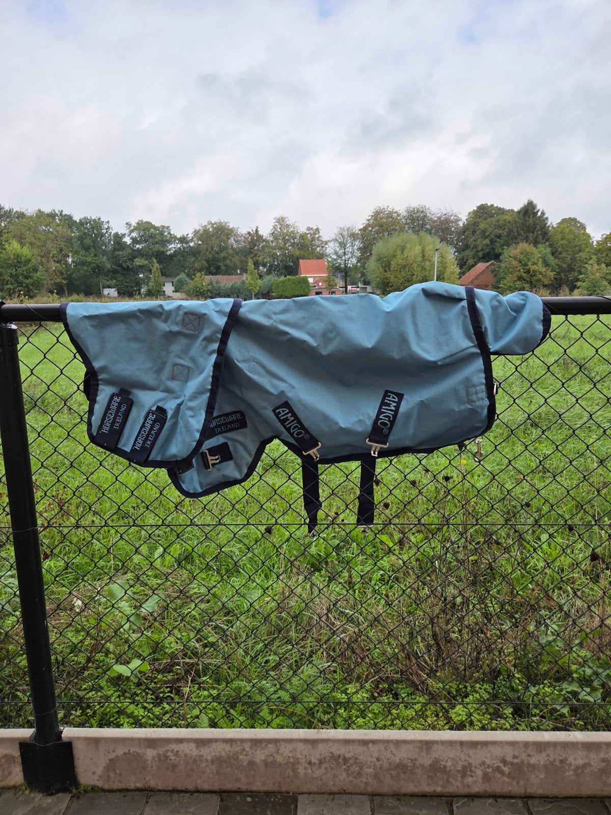Regendeken mini shet, Bleu, Shetlander/Mini, Couverture, Comme neuf