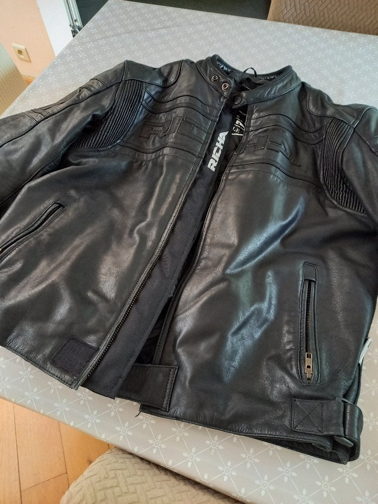 RICHA leren motorjas, Motoren, Kleding | Motorkleding, Ophalen, Overige typen, Heren, RICHA