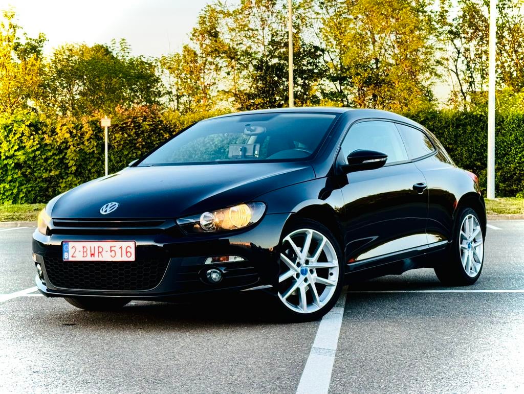 Volkswagen Scirocco 1.4 benzine, Auto's, Zwart, Handgeschakeld, Particulier, 1390 cc