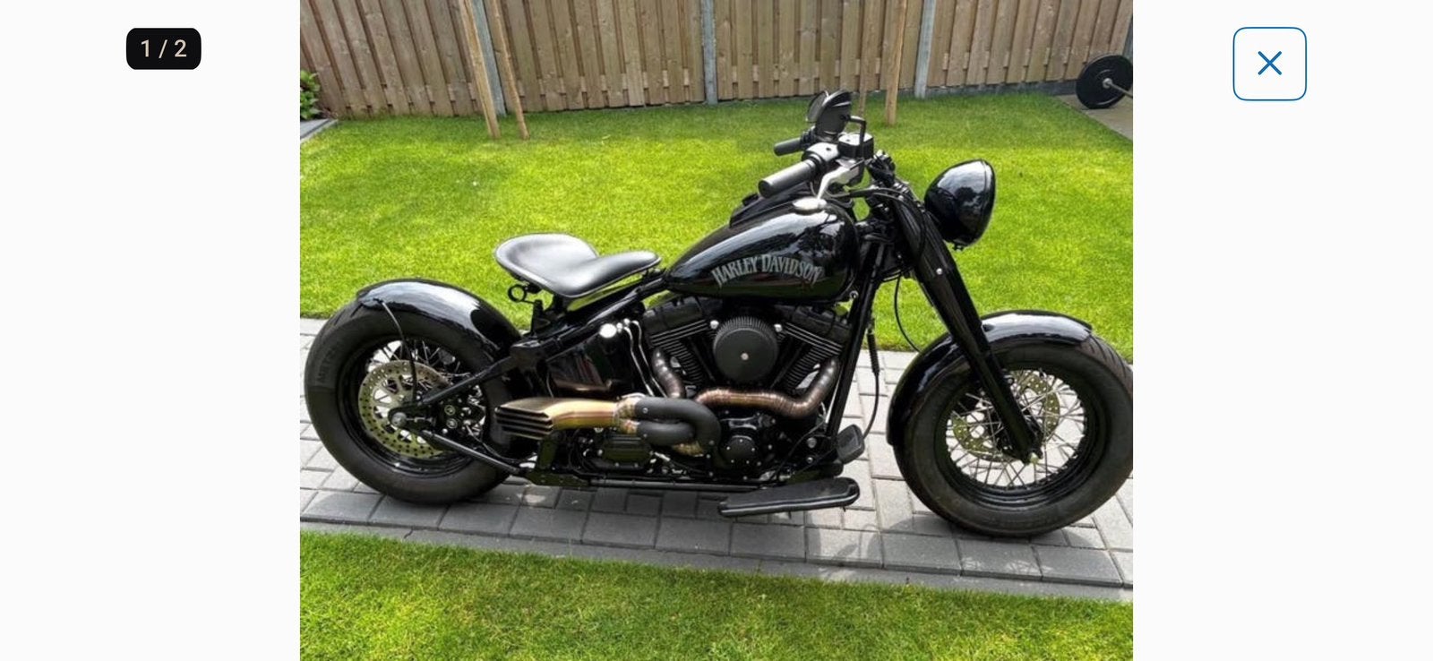 Prachtige custom uitlaat Harley Davidson, Motoren, Ophalen of Verzenden, Gebruikt