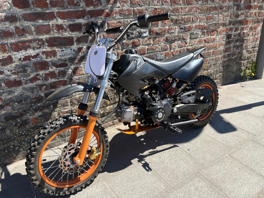 125cc Nitro automatische crossmotor, Ophalen, Zo goed als nieuw, 124 cc, Schijfrem