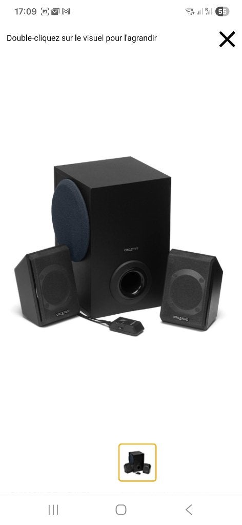 Haut parleur PC Creative P380, Enlèvement, Comme neuf, Creative