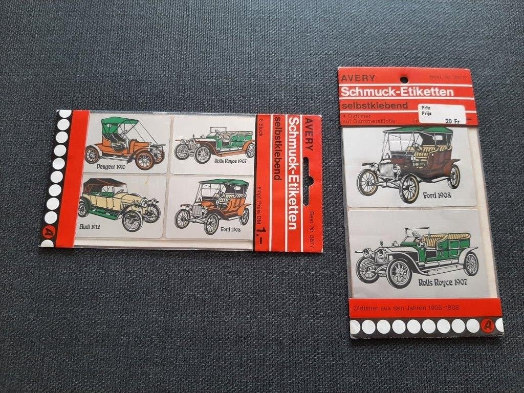 stickers 12 oldtimers, Ophalen, Nieuw, Auto of Motor