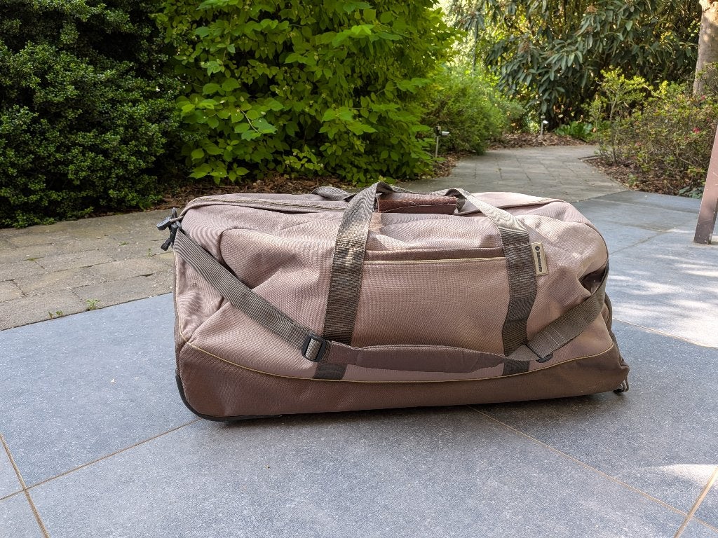 Samsonite reistas volume 120 l, Enlèvement ou Envoi, Comme neuf, Gris, Roulettes