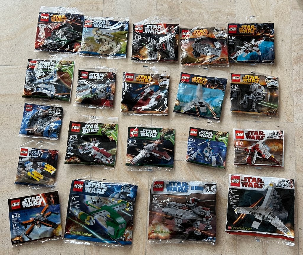 20 Lego Star Wars factory sealed polybags, Neuf, Star Wars, Lego, Ensemble complet