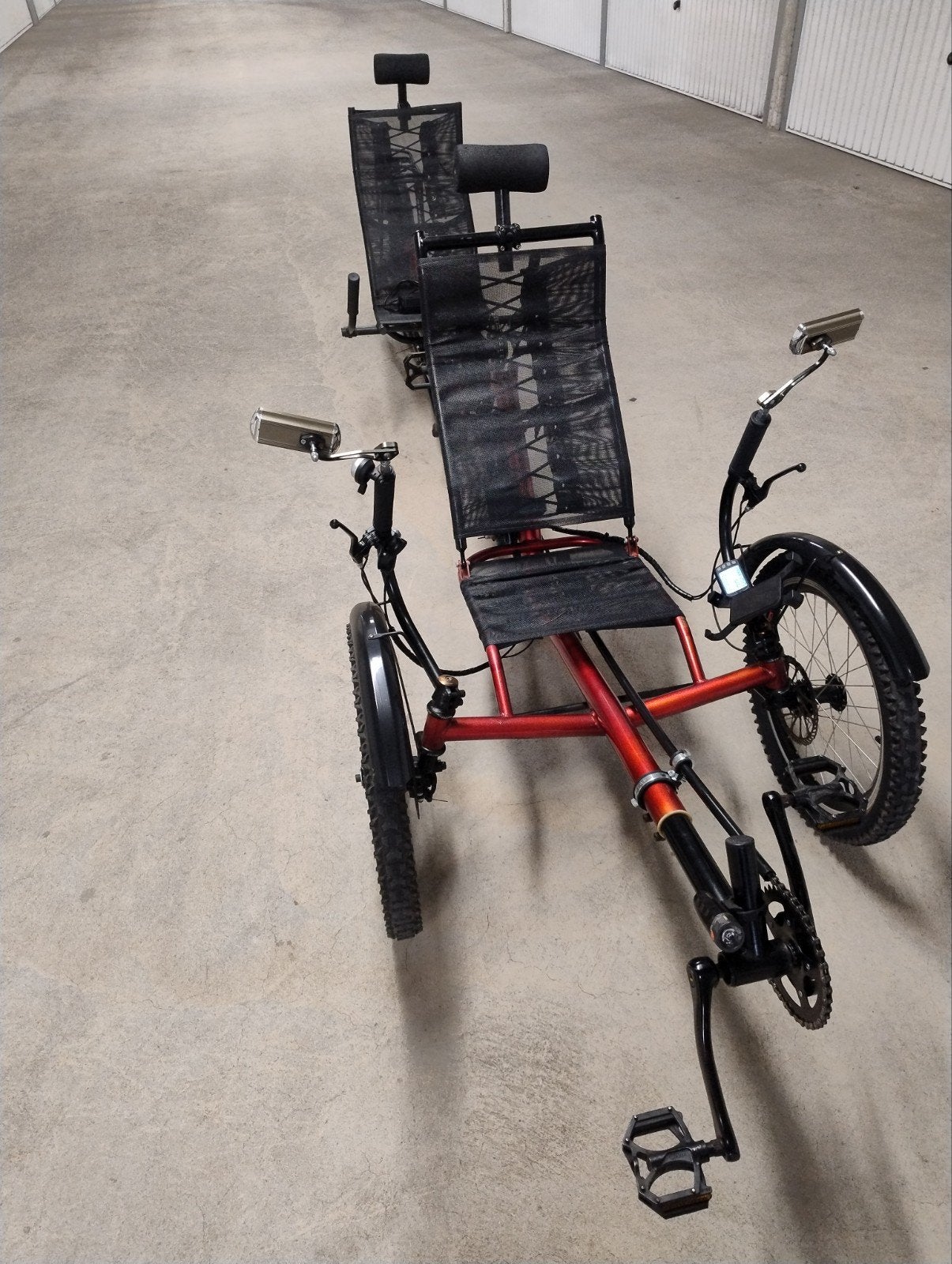 Vélo recliné tandem TriXplorer, rouge, Vélos & Vélomoteurs, Enlèvement ou Envoi