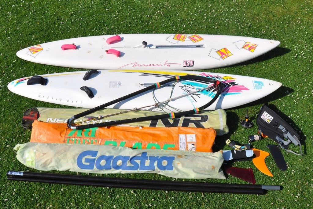 Manta 320 & F2 Bullit 295 zeer complete set, Watersport en Boten, Ophalen, Gebruikt, 5 tot 6.5 m², Met mast