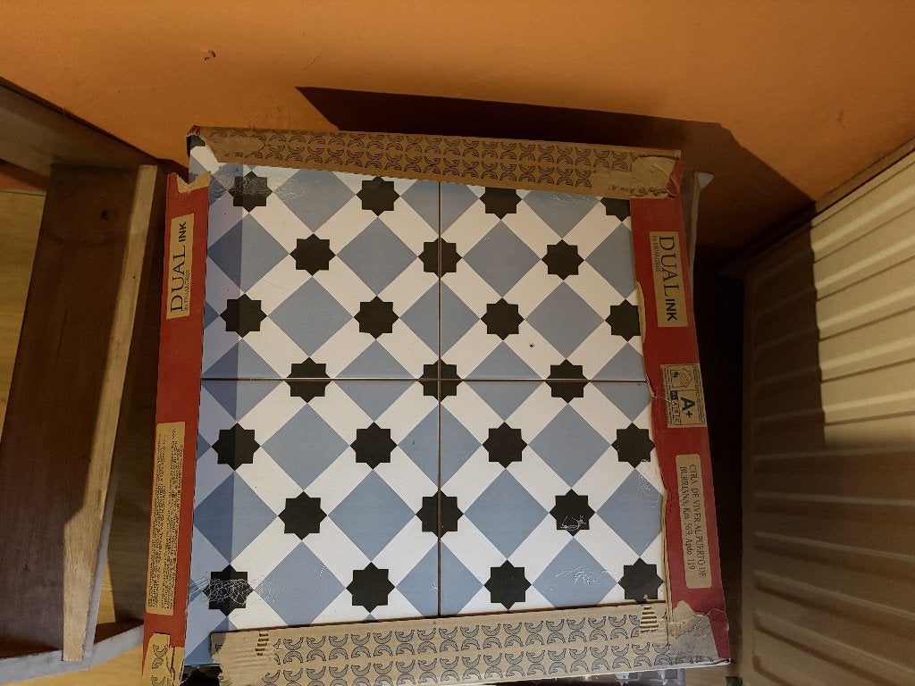 10 m² Dualgres Howard Blue Patroontegels 45x45 cm – Nieuw, Doe-het-zelf en Bouw, Ophalen, 40 tot 60 cm, 40 tot 60 cm, Nieuw
