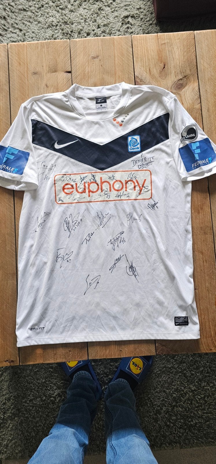 Gesigneerd shirt KRC GENK Ojo, Ophalen of Verzenden, Shirt