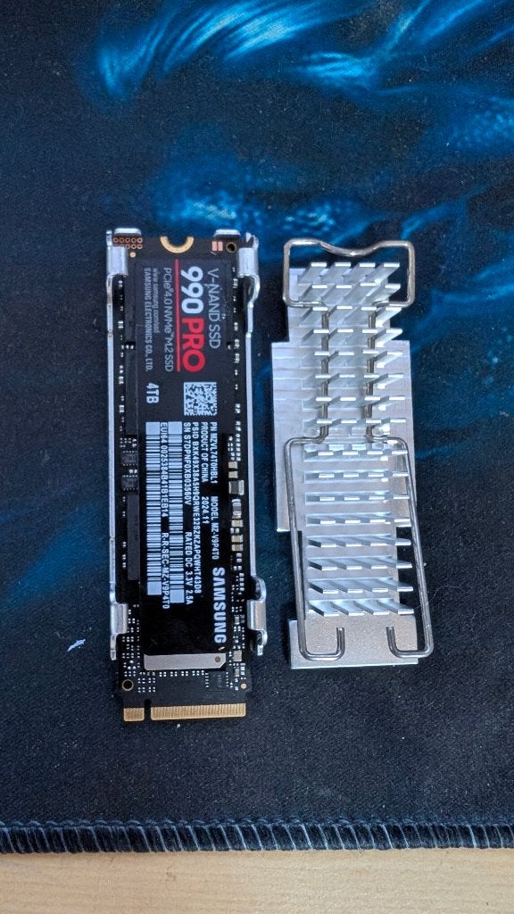 Samsung 990 PRO 4TB NVMe M.2 SSD + Radiateur, Enlèvement ou Envoi, SSD, Interne, Comme neuf