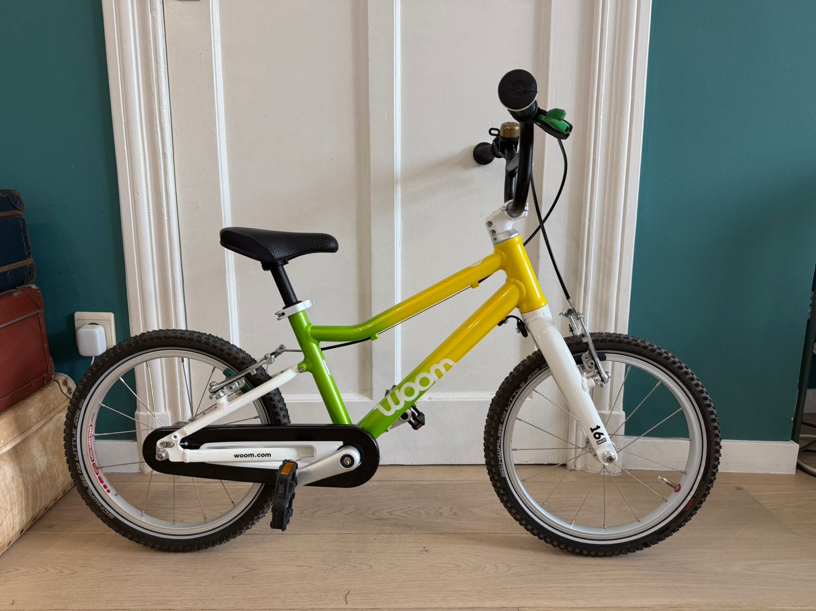 Velo Woom 16 inch als nieuw, Fietsen en Brommers, Ophalen, Zo goed als nieuw, Schijfrem