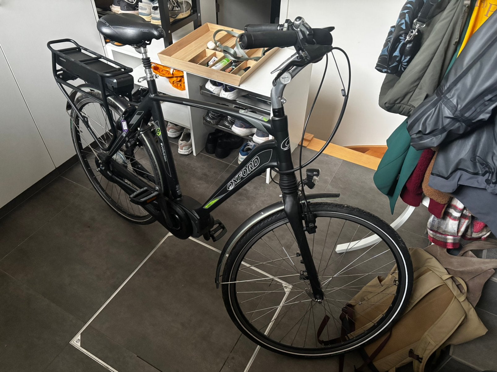 Vélo électrique Oxford Evolution (2019), Vélos & Vélomoteurs, Autres marques, 50 km par batterie ou plus, 59 cm ou plus, Enlèvement