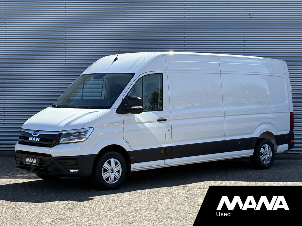 MAN TGE 35 2.0 3.180 L4H3 180PK NIEUW! LED Cruise Airco CarP, Auto's, Voorwielaandrijving, Stof, Gebruikt, Wit