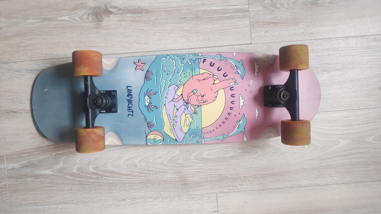 Landyachtz Tugboat cruiser skateboard/longboard, Sport en Fitness, Ophalen, Zo goed als nieuw, Skateboard, Longboard