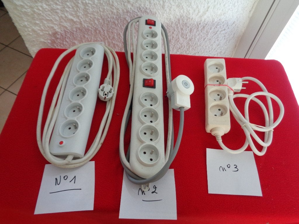 Lot de Rallonge électrique X 3 pièces différentes., Envoi, Utilisé