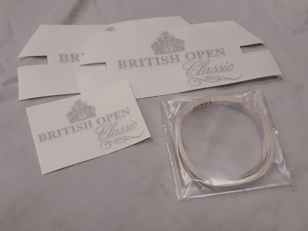 set d'autocollants mini BRITISH OPEN - DORÉ, Classic Mini, Enlèvement, Neuf, Avant, Austin