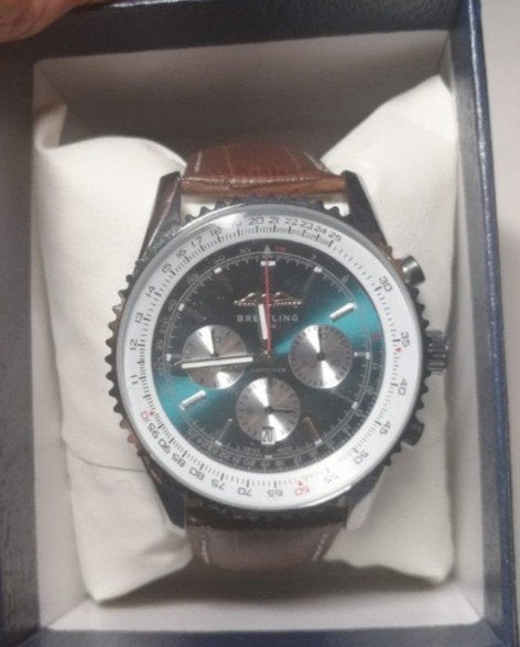 Chronographe Breitling Navitimer 1848, Enlèvement ou Envoi, Breitling, Cuir, Acier