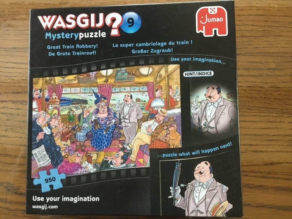 Puzzel Jumbo 950 stukjes Wasgij mystery 9, Ophalen of Verzenden, 500 t/m 1500 stukjes, Gebruikt, Legpuzzel