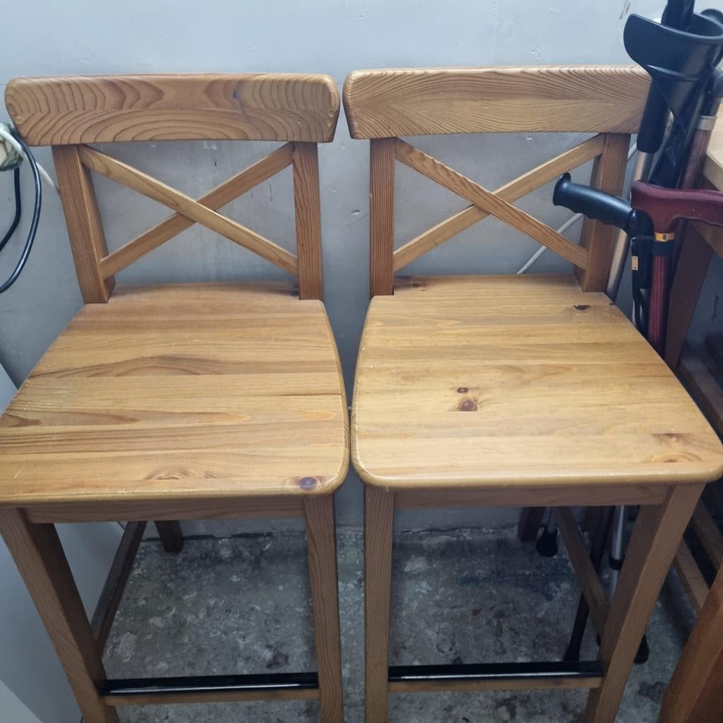 Bar of keuken stoelen hoog, Huis en Inrichting, Barkrukken, Ophalen
