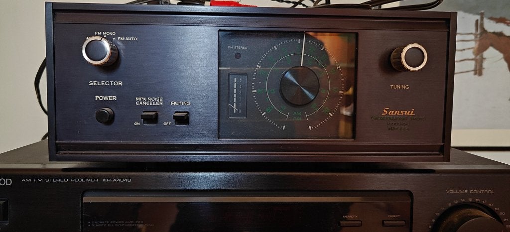 Sansui TU-555 AM-FM Stereo tuner, Enlèvement, Utilisé