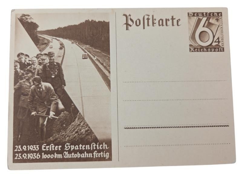 duitse ww2 postkaart in gebruikte staat, Ophalen of Verzenden