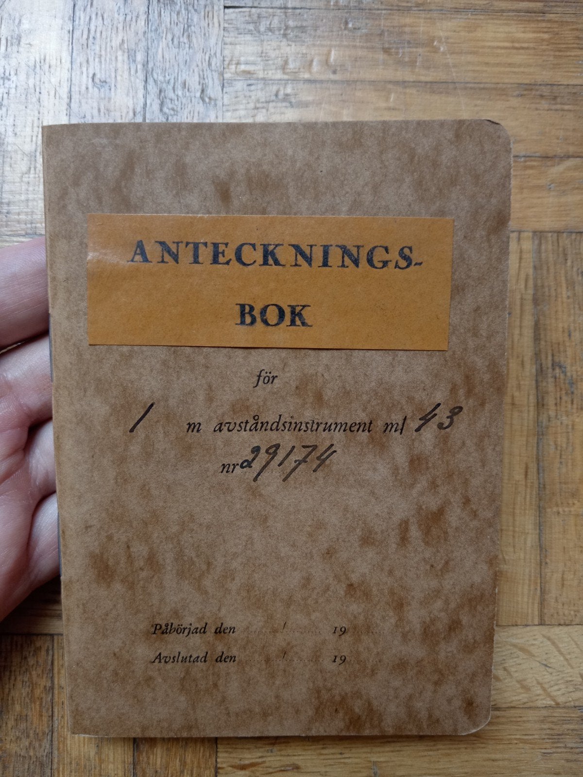 Distancemètre allemand et suédois Wo2 original m/43 fwq, Enlèvement ou Envoi, Armée de terre, Livre ou Revue