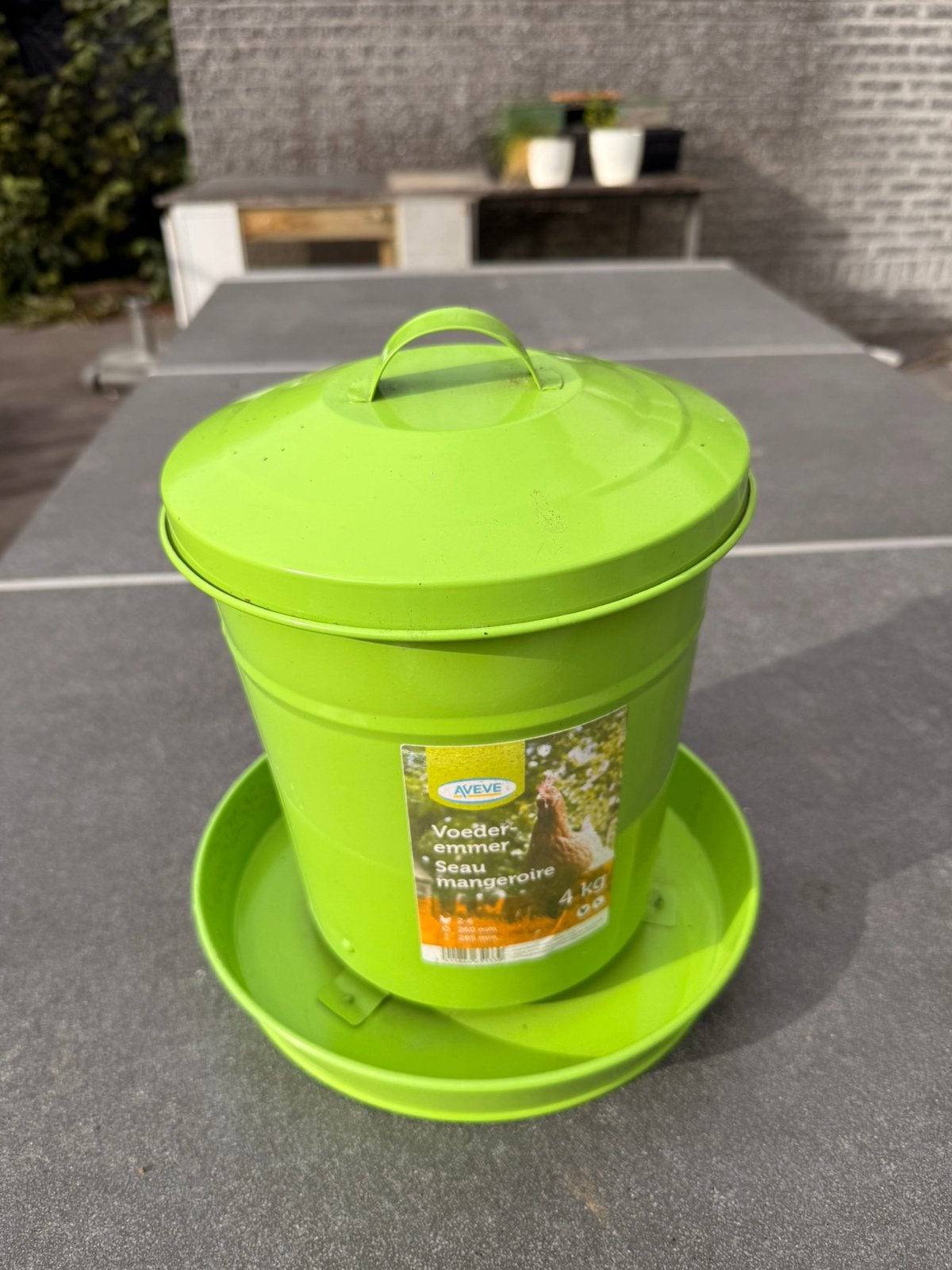 Voederemmer 4 kg NIEUW, Animaux & Accessoires, Enlèvement, Neuf, Abreuvement et Alimentation