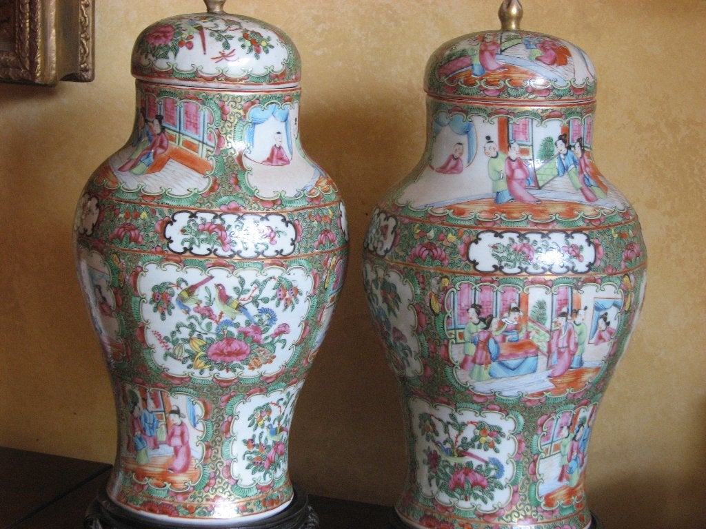 Chinese vazen, Antiek en Kunst, Ophalen, 40 cm, Handgemaakt, Overige materialen