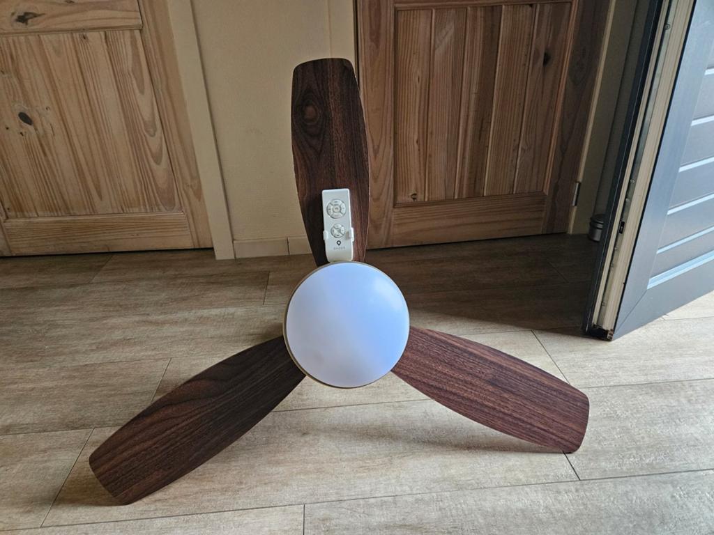 Ventilator Qazqa met afstandsbediening, Enlèvement, Ventilateur avec télécommande, Comme neuf, Ventilateur de plafond