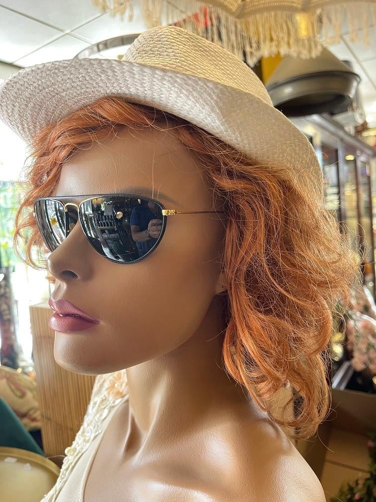 Vintage B&L Ray-Ban Ladies Aviator 59 zonnebril W1565 A50, Zonnebril, Zwart, Ophalen of Verzenden, Zo goed als nieuw