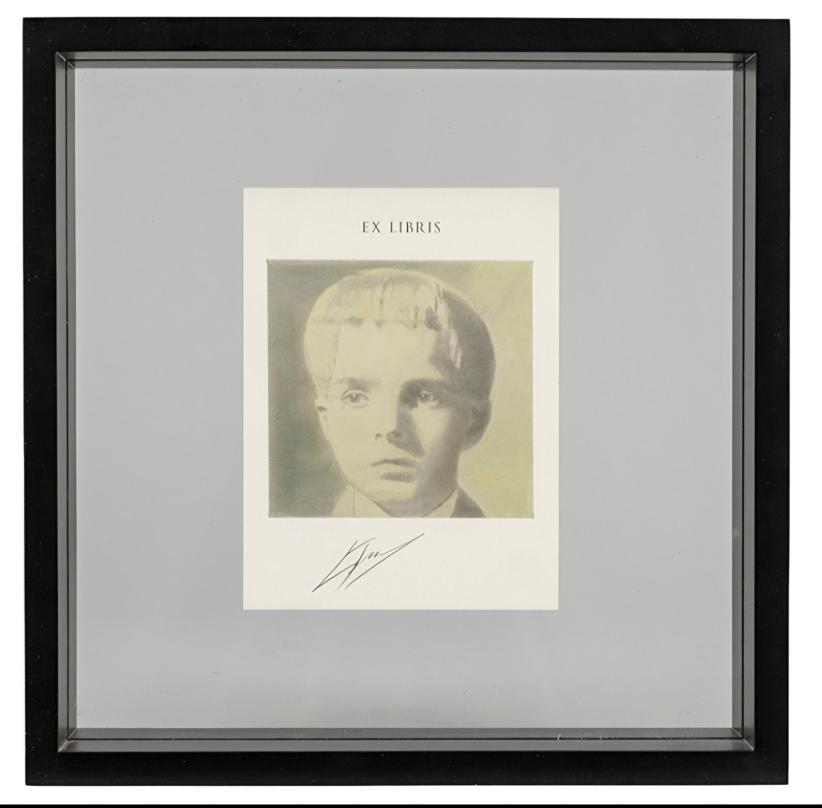 TUYMANS Luc "Ex-Libris (The valley)" 2014 offset getekend, Genummerd, Ophalen of Verzenden