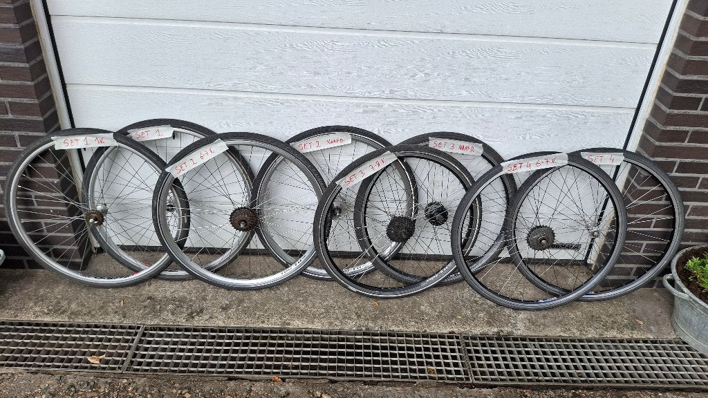 28" Fiets WIELSETS stadsfiets fietswiel goede staat + recht, Gebruikt, Oxford Sparta Batavus Norta gazelle Granville Sparta cube trek