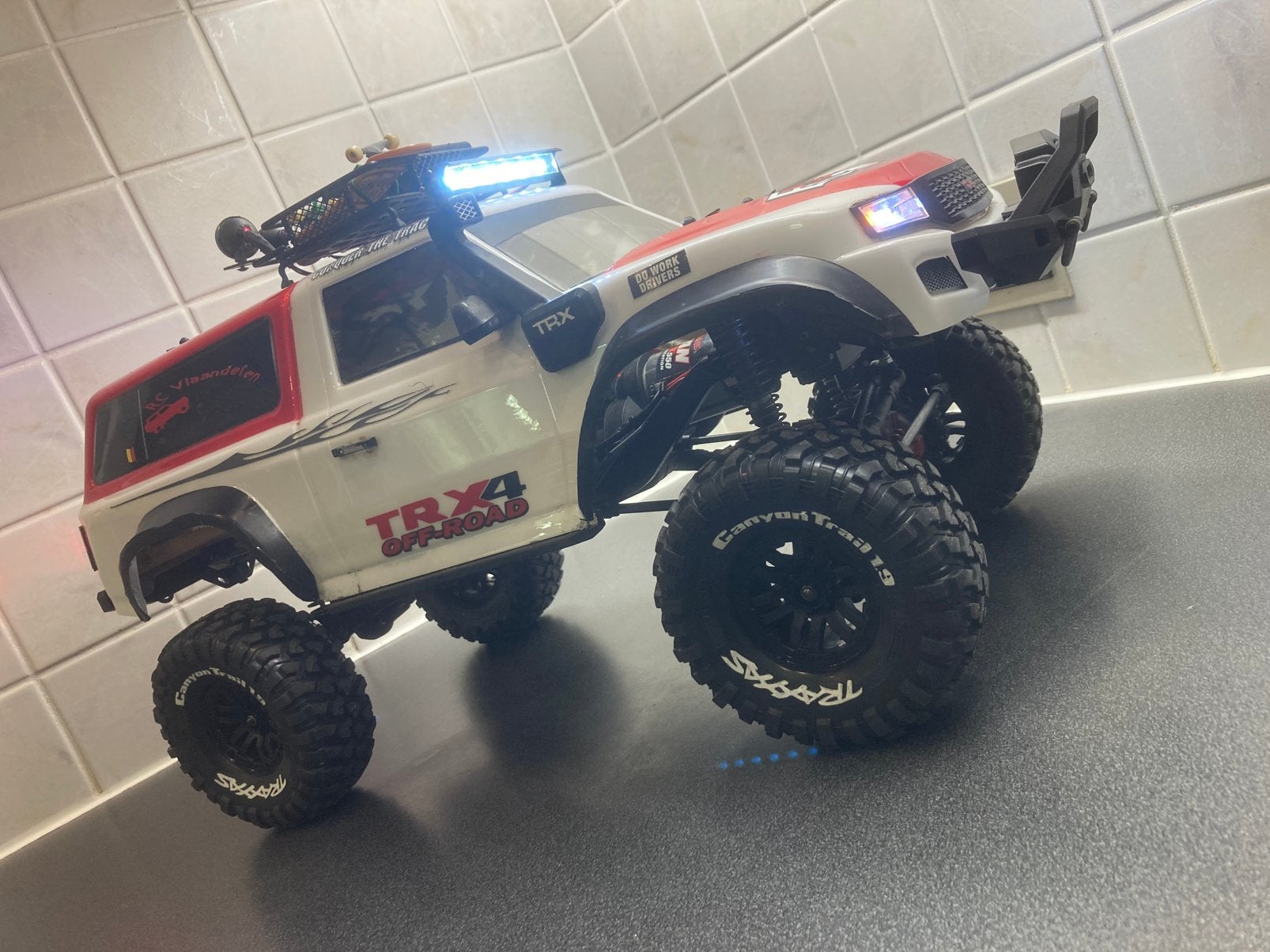 Rc 1/10 traxxas trx4 off-road expedition crawler, Hobby en Vrije tijd, Gebruikt, Auto offroad, Schaal 1:10, Ophalen