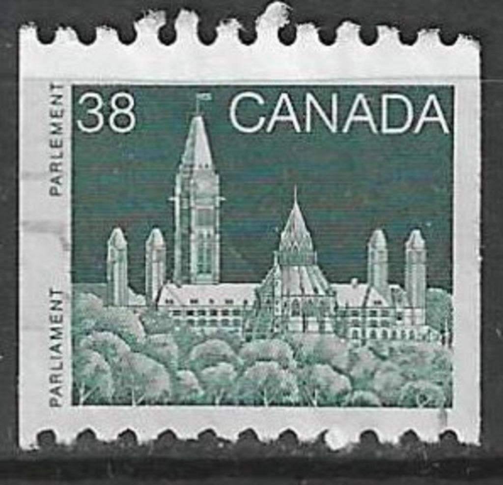 Canada 1989 - Yvert 1085 - Hôtel du Parlement canadien (ST), Envoi, Affranchi