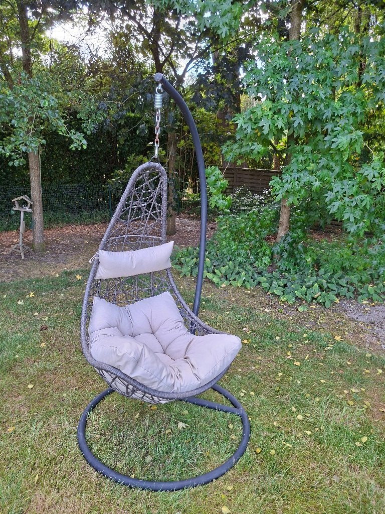 relax ijzeren tuin hangzetel, Tuin en Terras, Ophalen, Gebruikt, Overige materialen, Loungeset