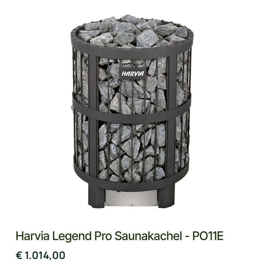 Sauna kachel Harvia + besturing HUUM!, Ophalen, Gebruikt, Fins of Traditioneel, Onderdelen