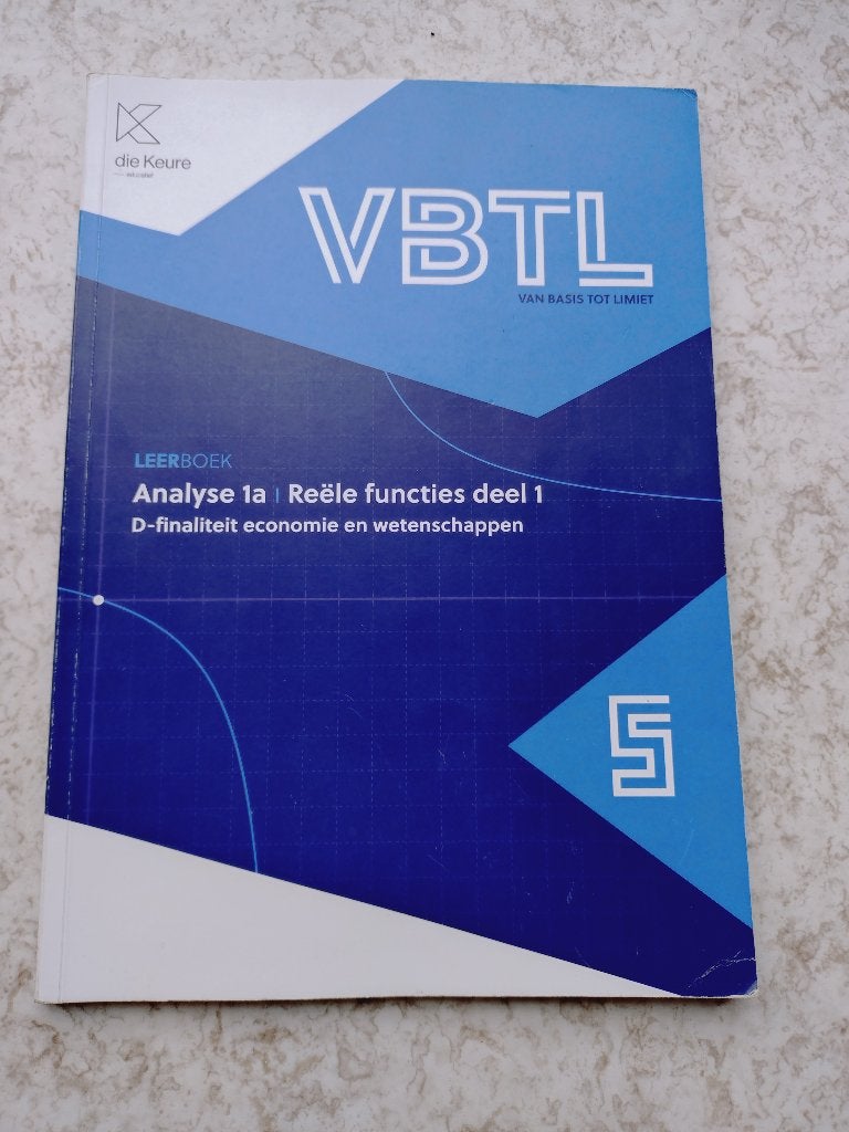 VBTL 5 analyse, Ophalen, Zo goed als nieuw, ASO, Wiskunde A