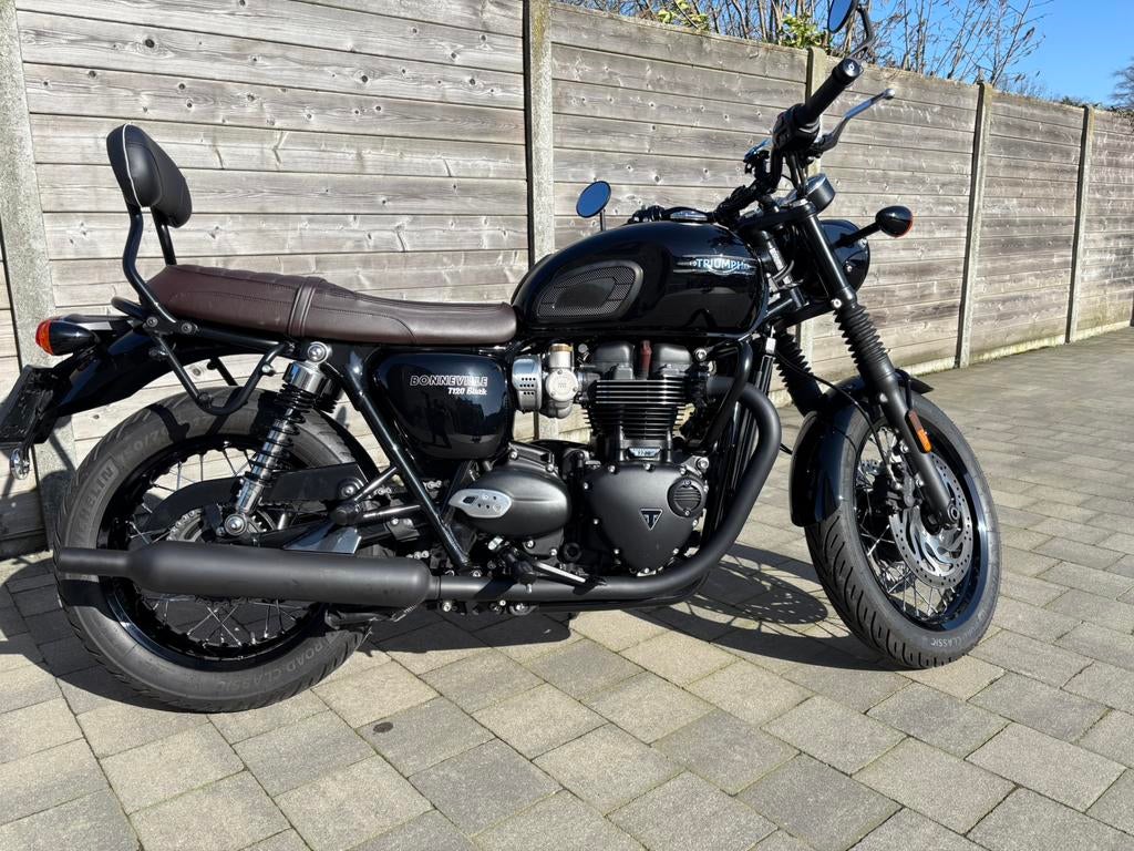 Triumph bonneville T120, Motoren, 2 cilinders, Motorrijbewijs A, Gebruikt, Handvatverwarming