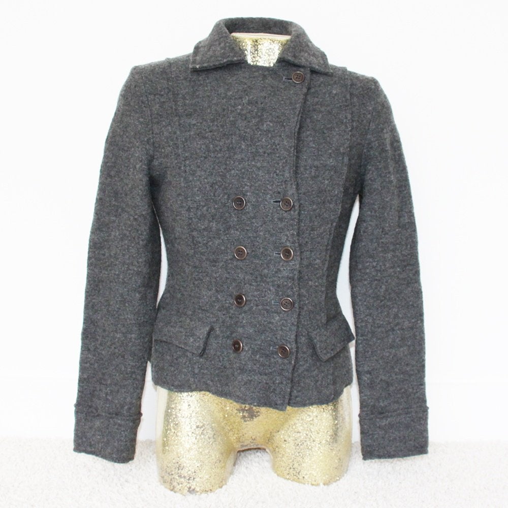 Veste Hampton Bays 100 % laine (taille 42) €45, -, Taille 42/44 (L), Gris, Comme neuf, Hampton Bays