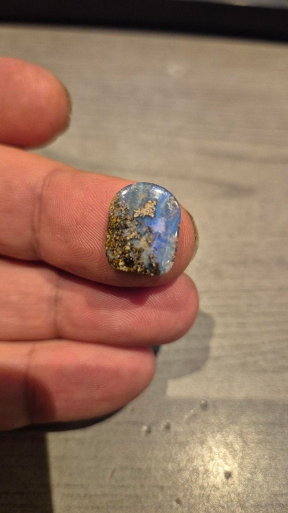 Handgeslepen Australische Boulder Opaal - Uniek Kleurenspel, Ophalen, Mineraal