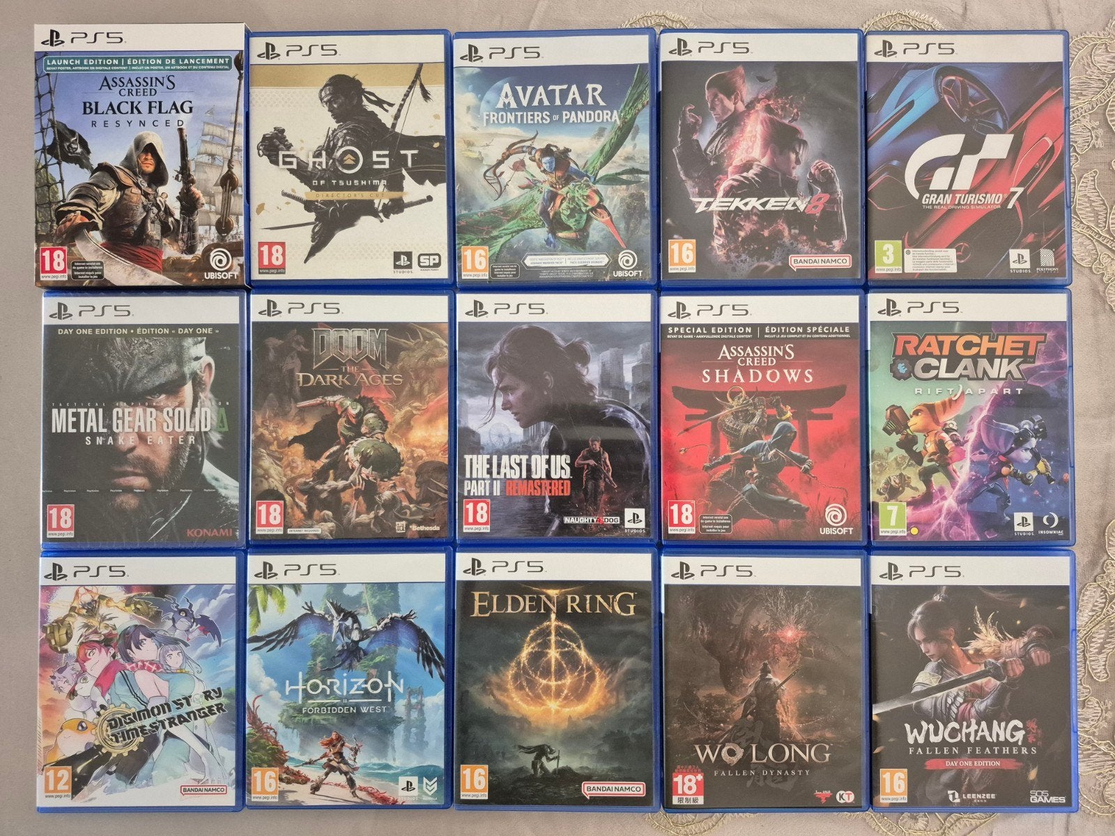 Verschillende Ps5 games., Ophalen