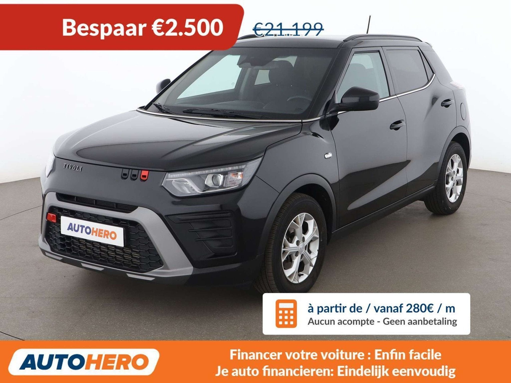 KGM Tivoli 1.5 T-GDi Black (année de construction 2025), https://public.car-pass.be/vhr/6195df51-9a0c-4aa7-9afc-124b35307ad5, Achat
