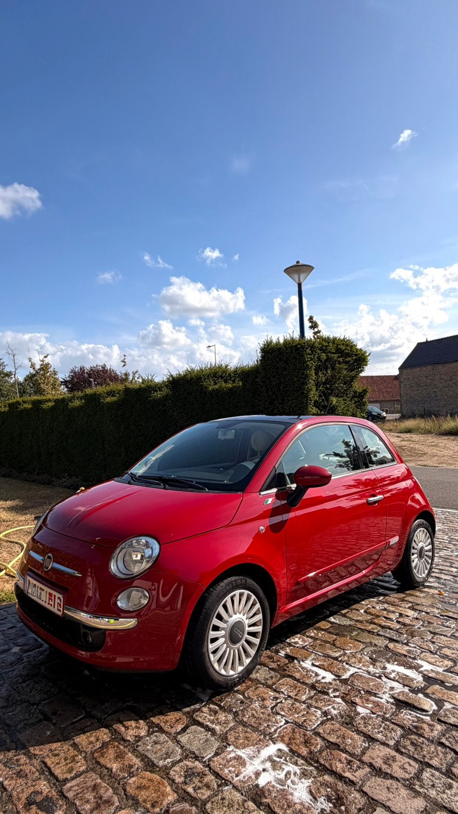 Fiat 500 Lounge 2008, Autos, Fiat, Rouge, Achat, Particulier, Tissu
